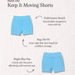Keep It Moving Shorts: Dusty Blue