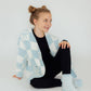 Checker Bow Cozy Cardigan