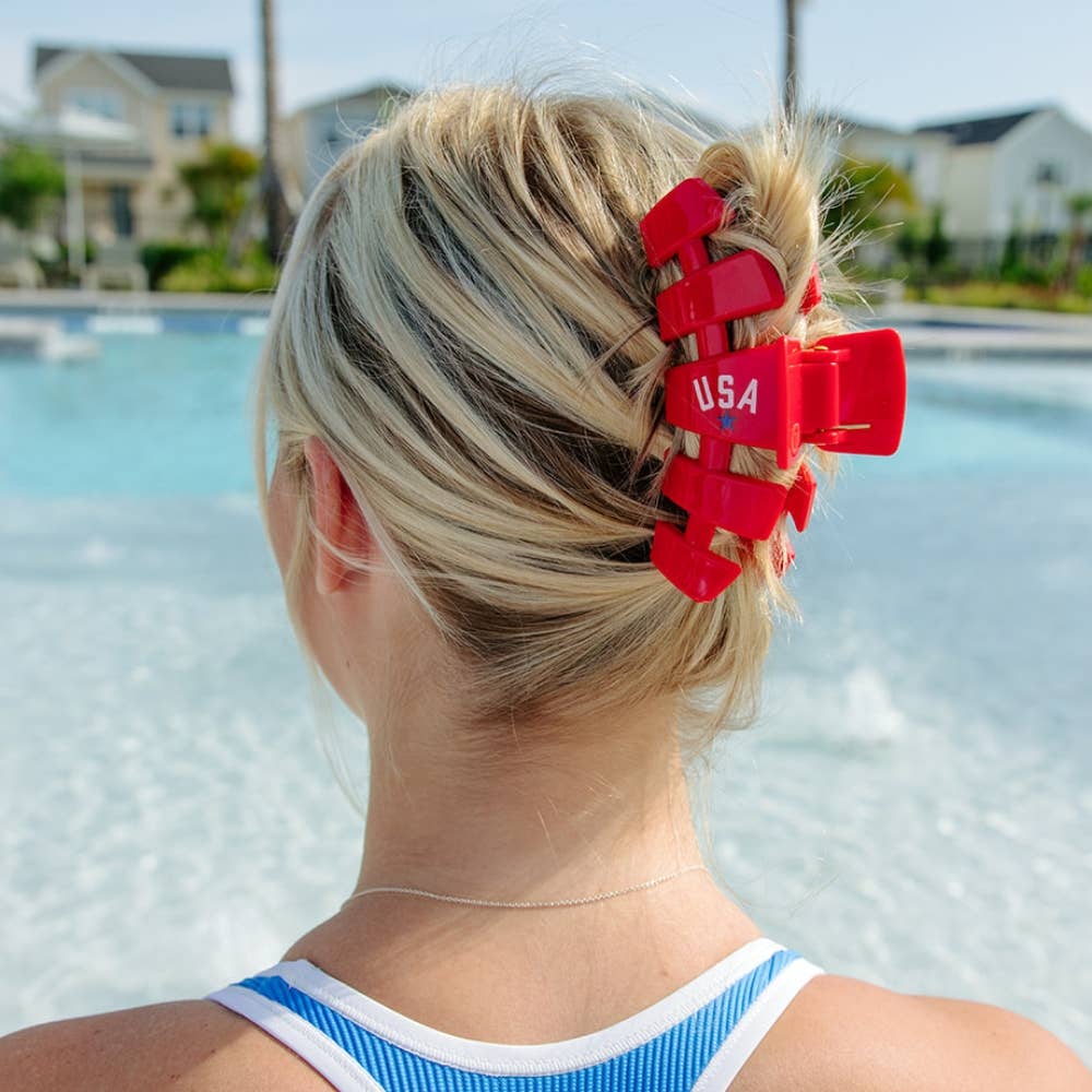USA Red Large Clip