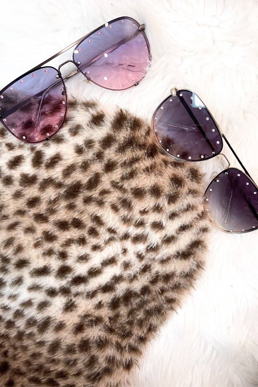 Hollywood Studded Sunglasses: Black