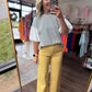 Scallop Society Pant- Yellow