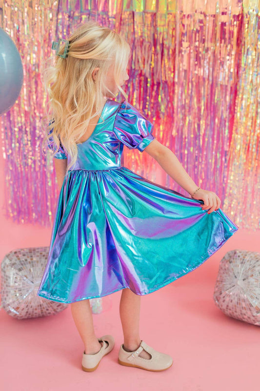 Aqua Party Dress