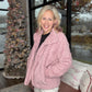 Candie Sherpa Jacket- Mauve