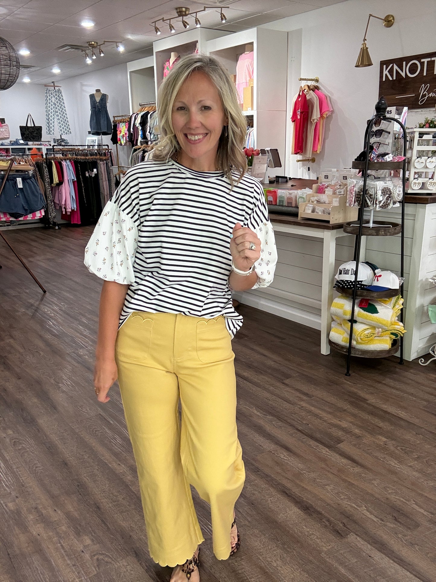 Scallop Society Pant- Yellow