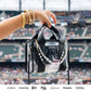 Varsity Red Bow Clear Stadium Bag