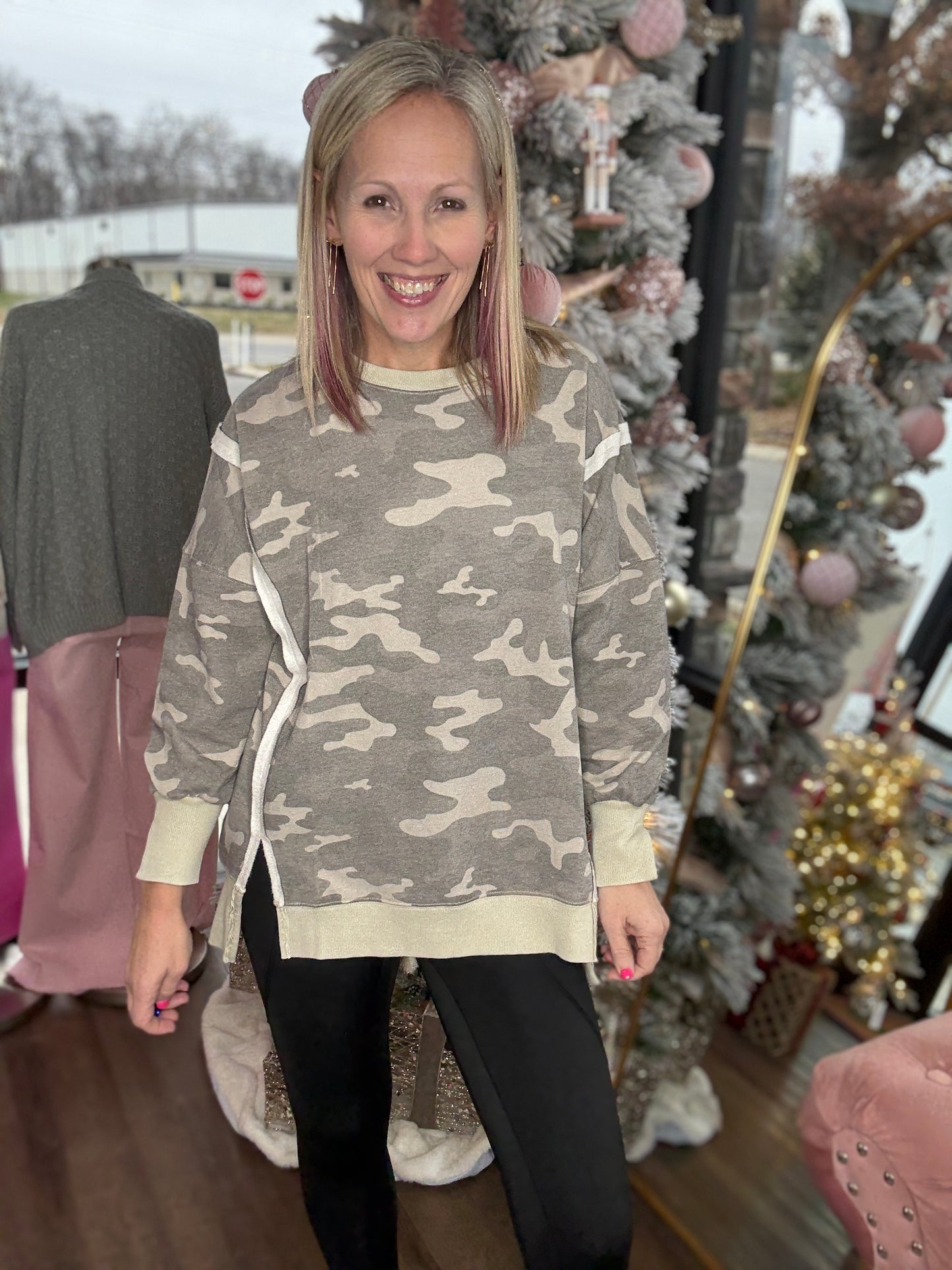 Camo Crew Pullover