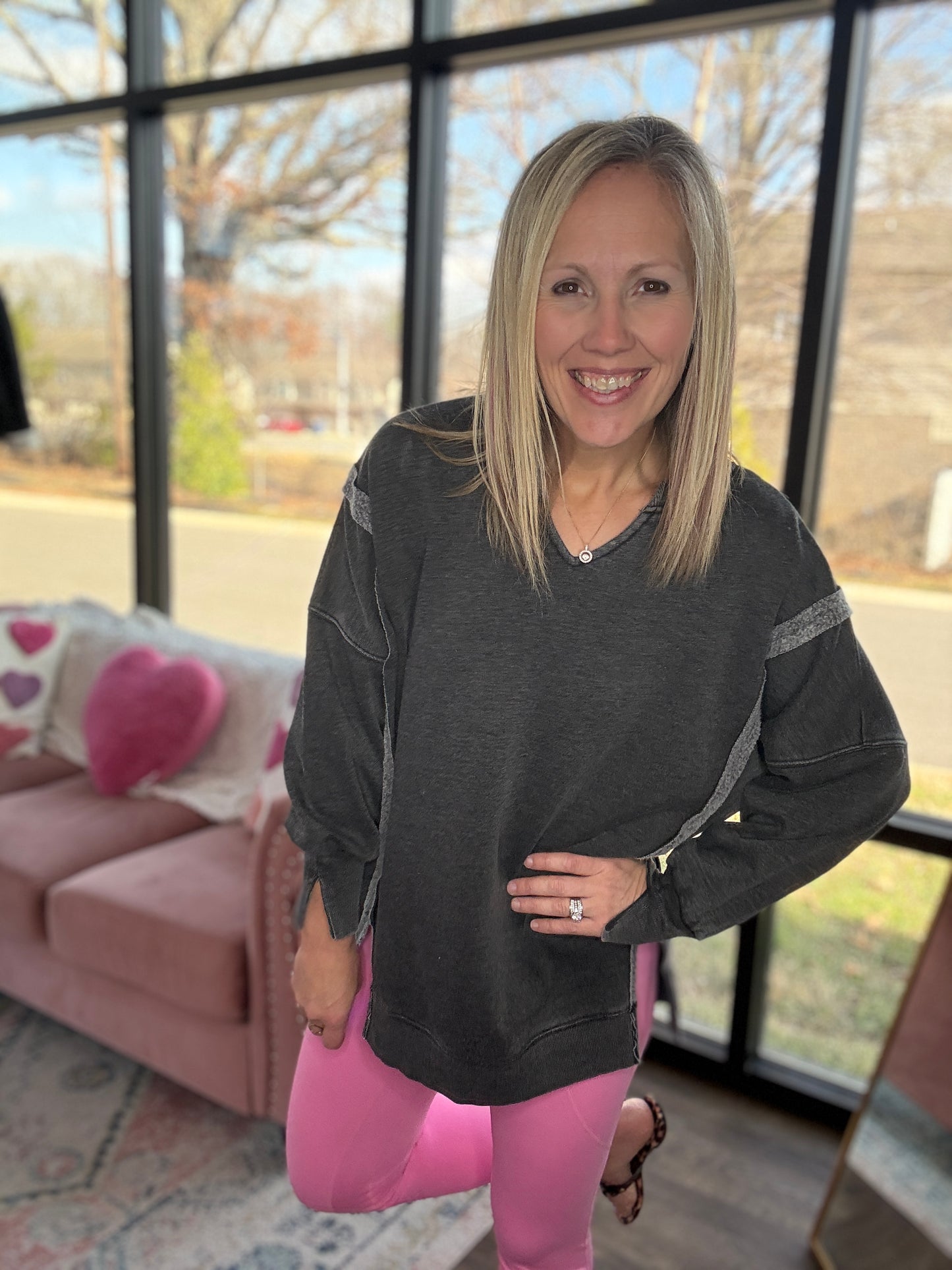 Comfy Cut Crew- Black