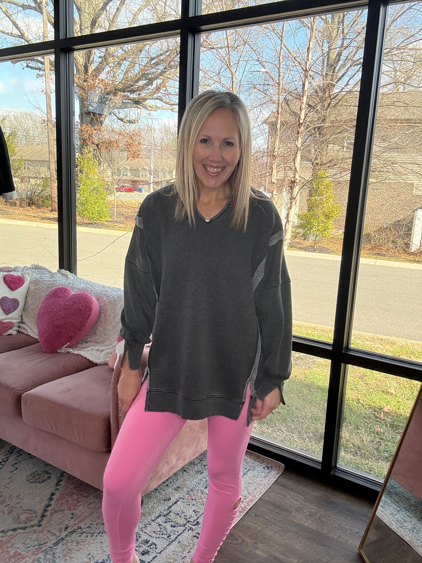 Comfy Cut Crew- Black