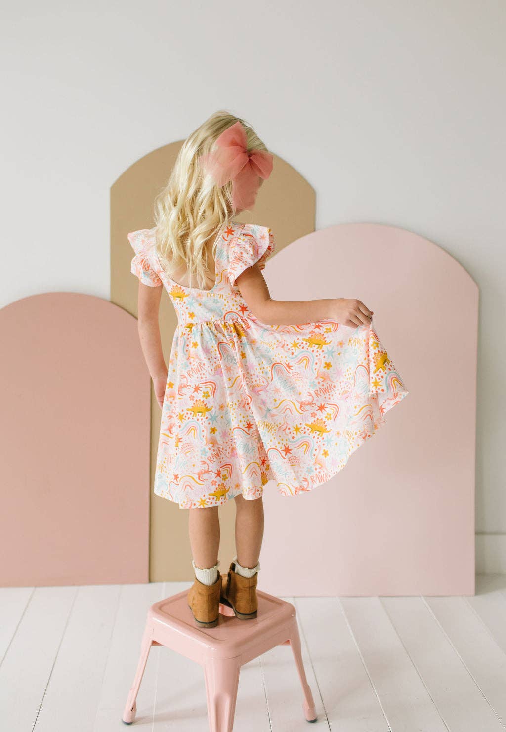 Dreamy Dino Twirl Dress