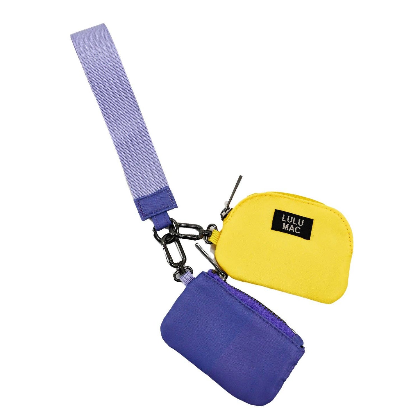 Lulu Mac Double Wristlets- Purple/Yellow