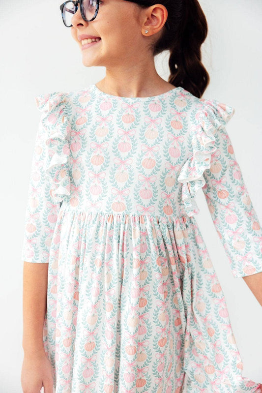 Pumpkin Kisses Twirl Dress