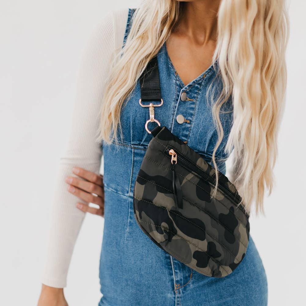 Jolie Puffer Belt Bag-Camo