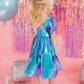 Aqua Party Dress