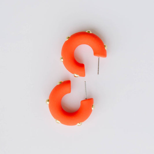 Game Day Earring- Small/Orange
