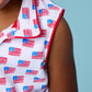 Girl's Freedom Flags Top