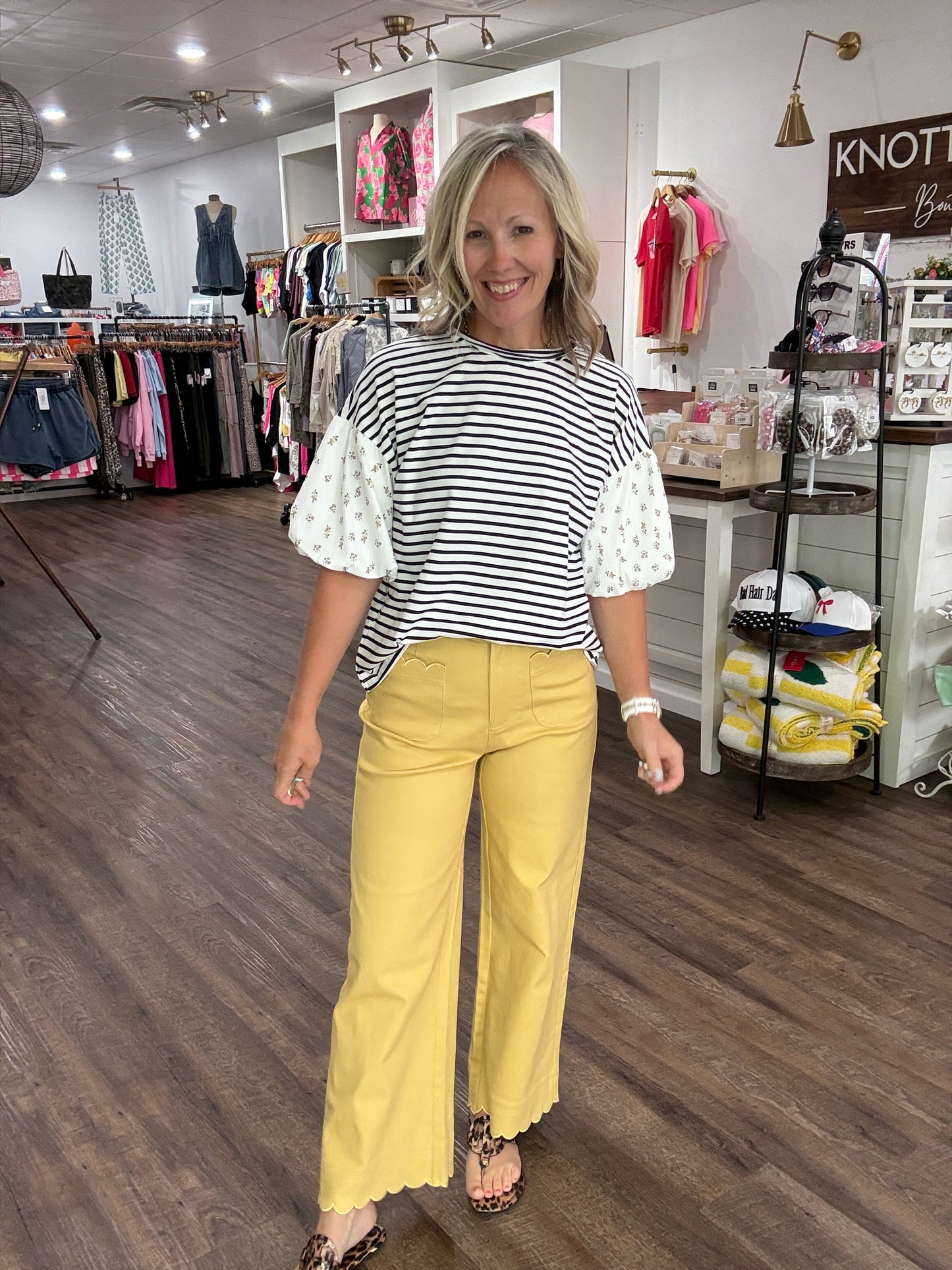 Scallop Society Pant- Yellow