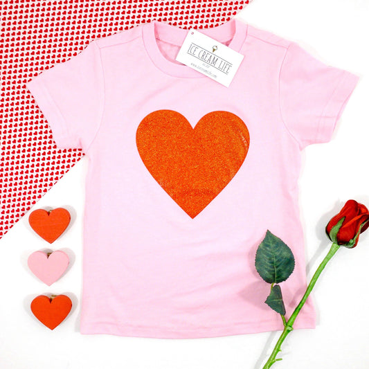 Glitter Heart Tee