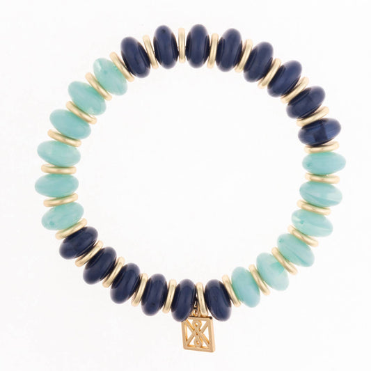Dallas Bracelet Aqua/Navy