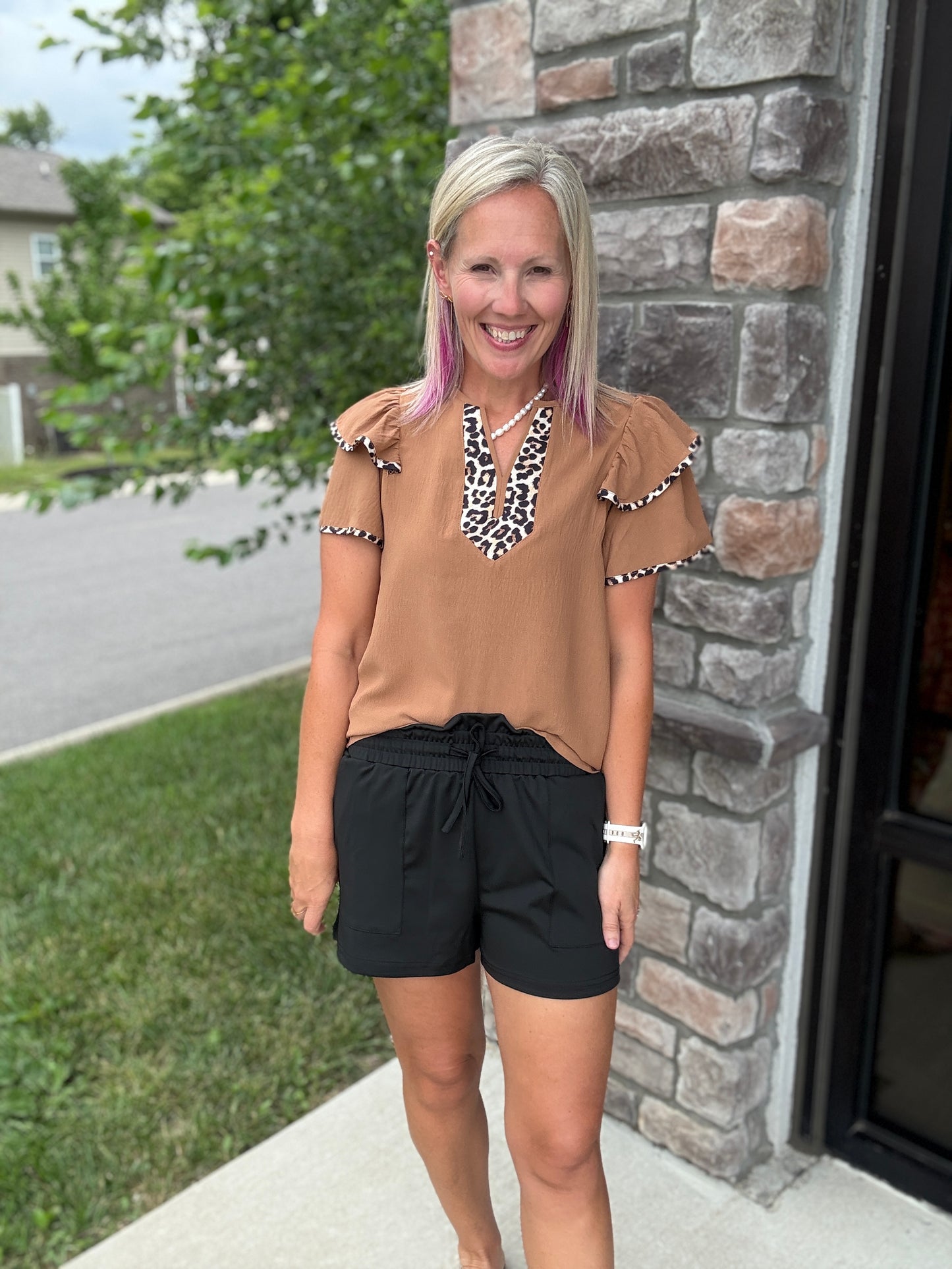 Wildly Chic Flutter Top