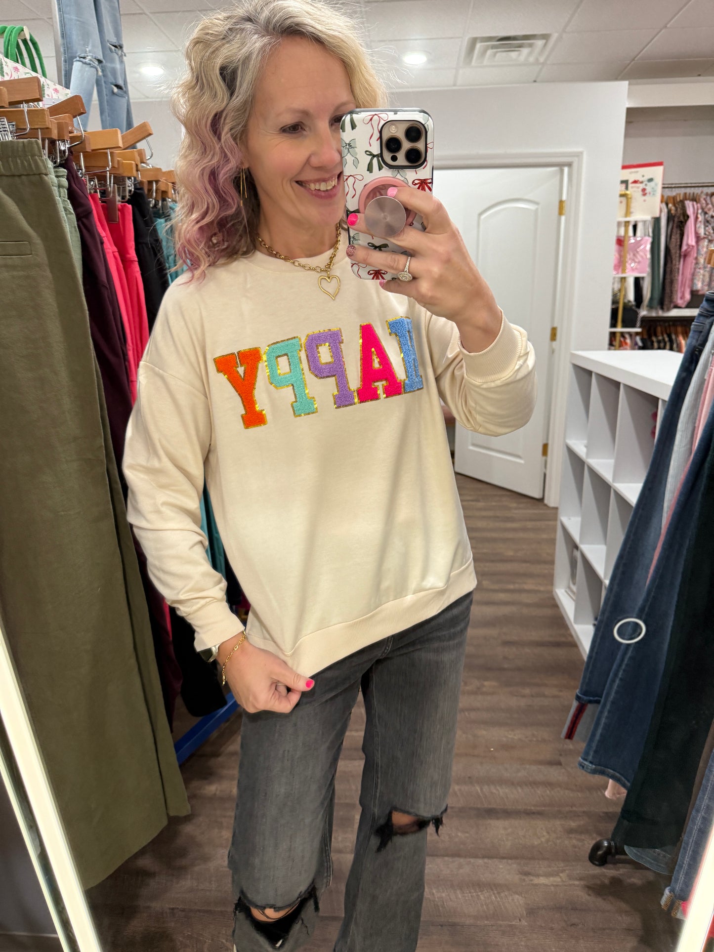 Happy Patch Pullover