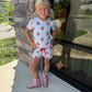 Apple Plaid Girls Scallop Set