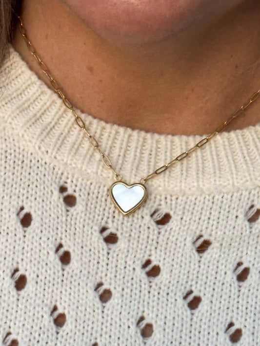 Pearl Heart Necklace
