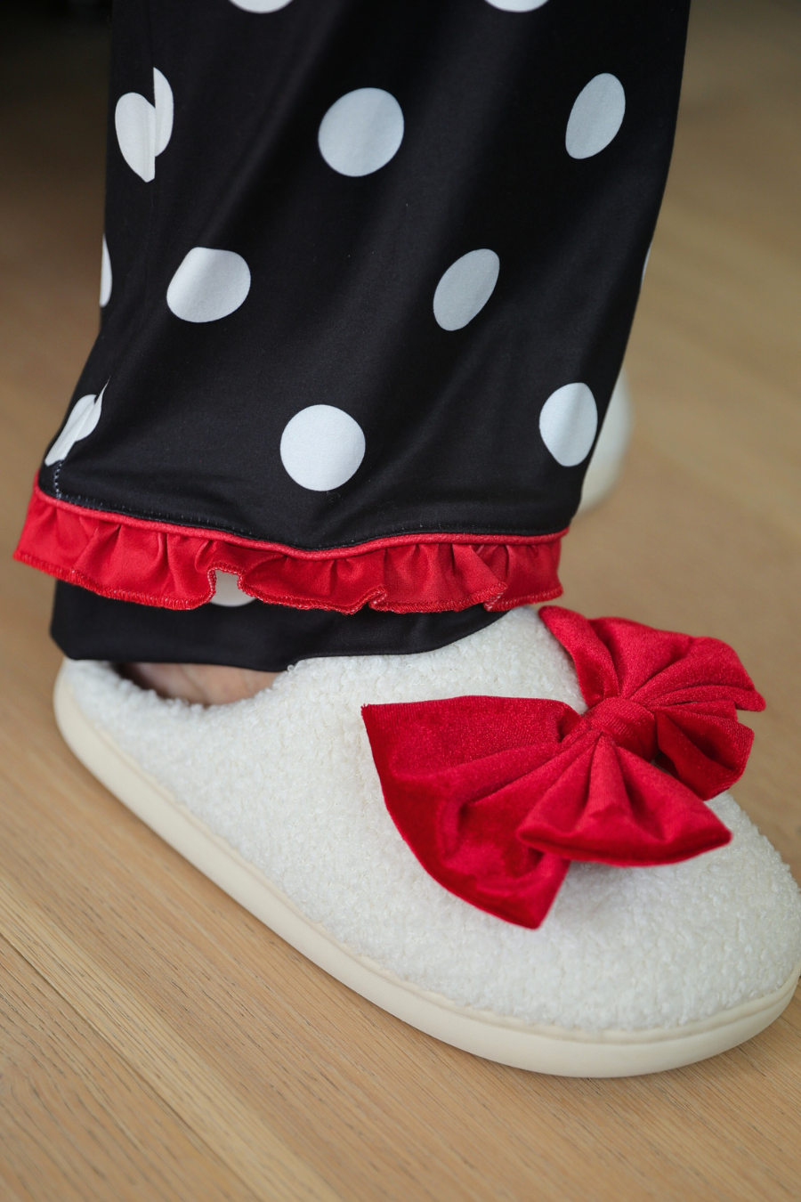 Dotty Darling Ruffle PJ Set