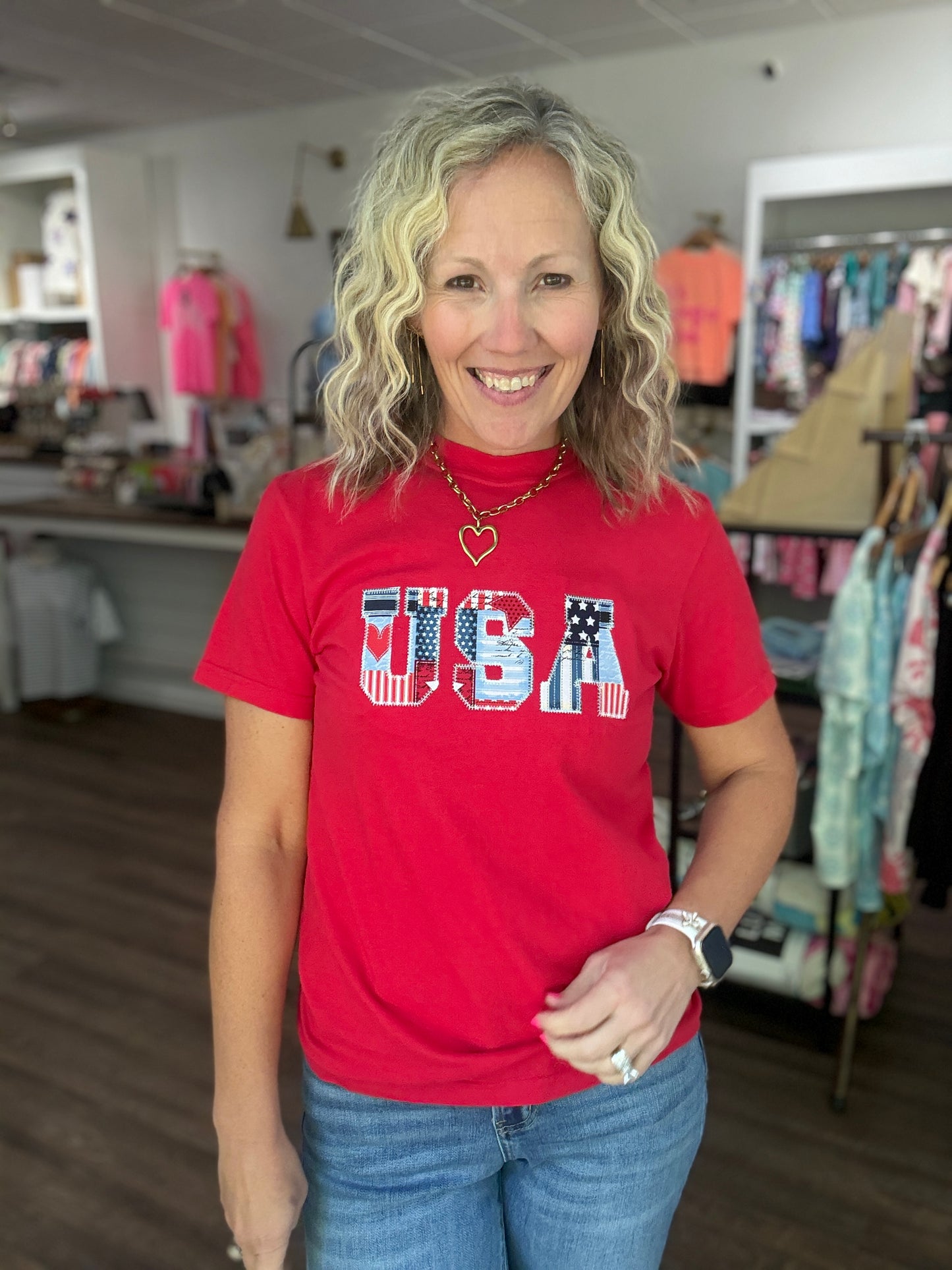 USA Patchwork Tee