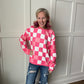 Rose Check Signature Crew