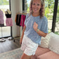 Sun & Fun Shorts- Aqua Floral
