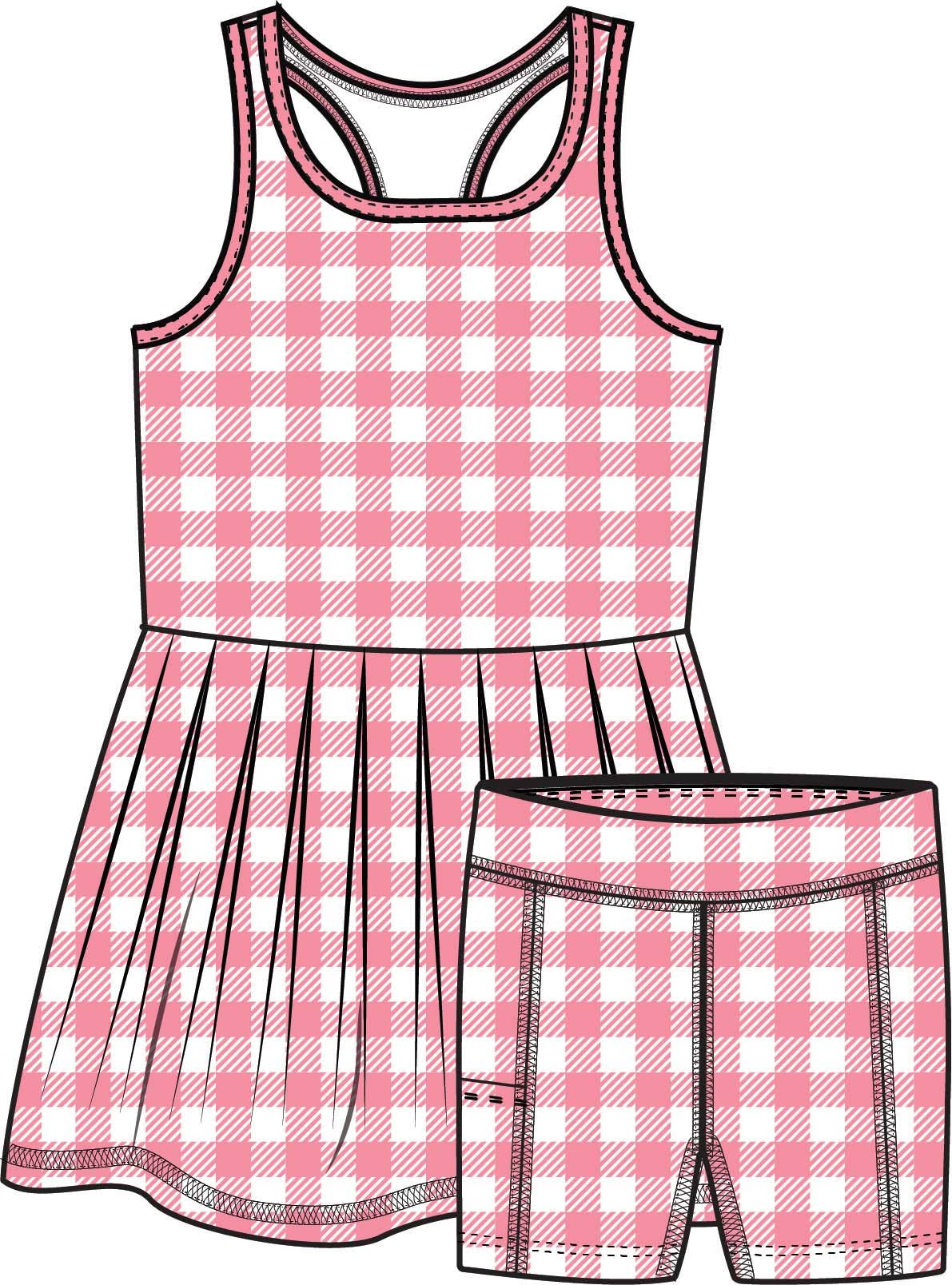 Girl's Bubblegum Gingham Dress