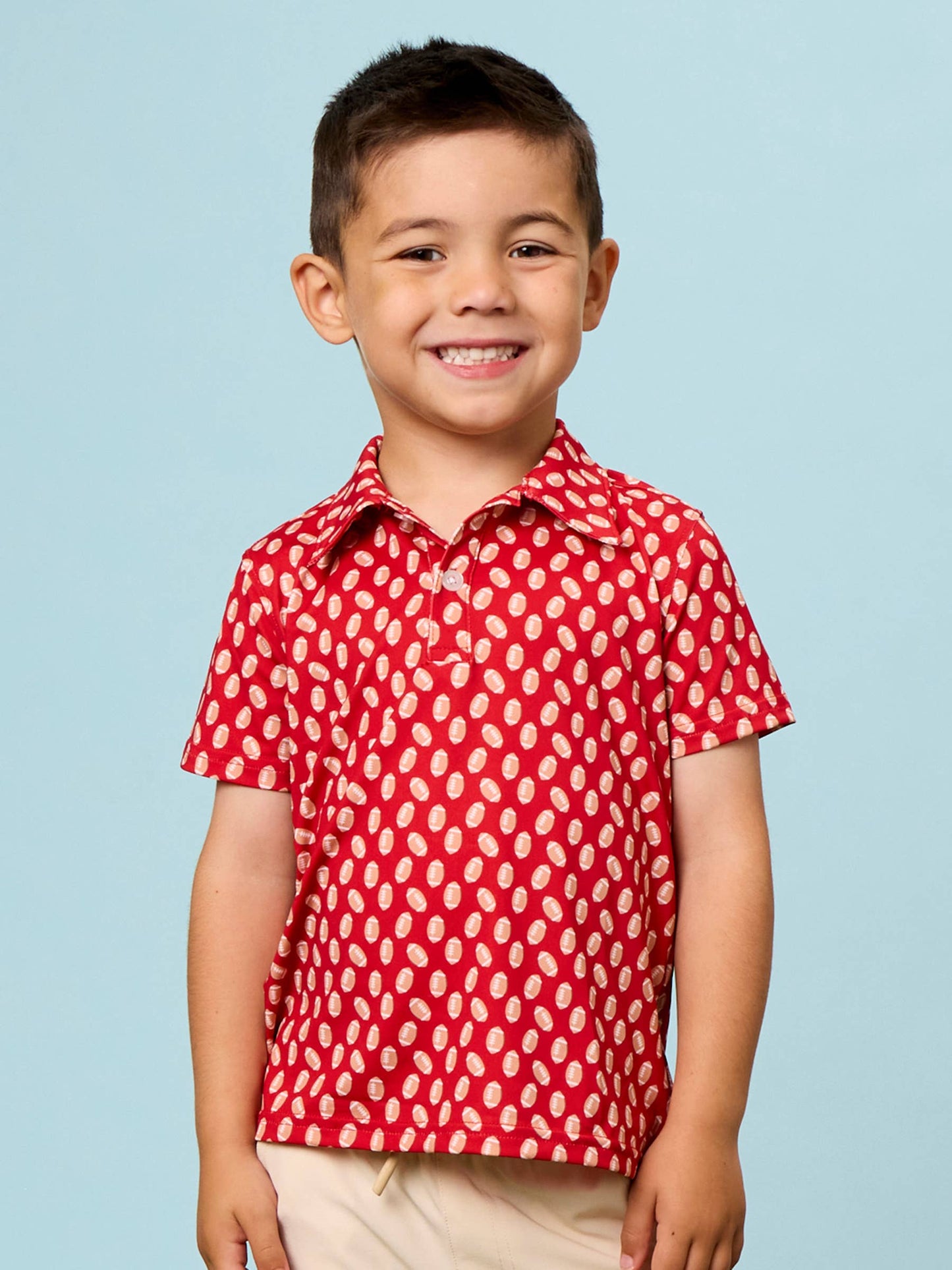 Little MVP Polo- Red