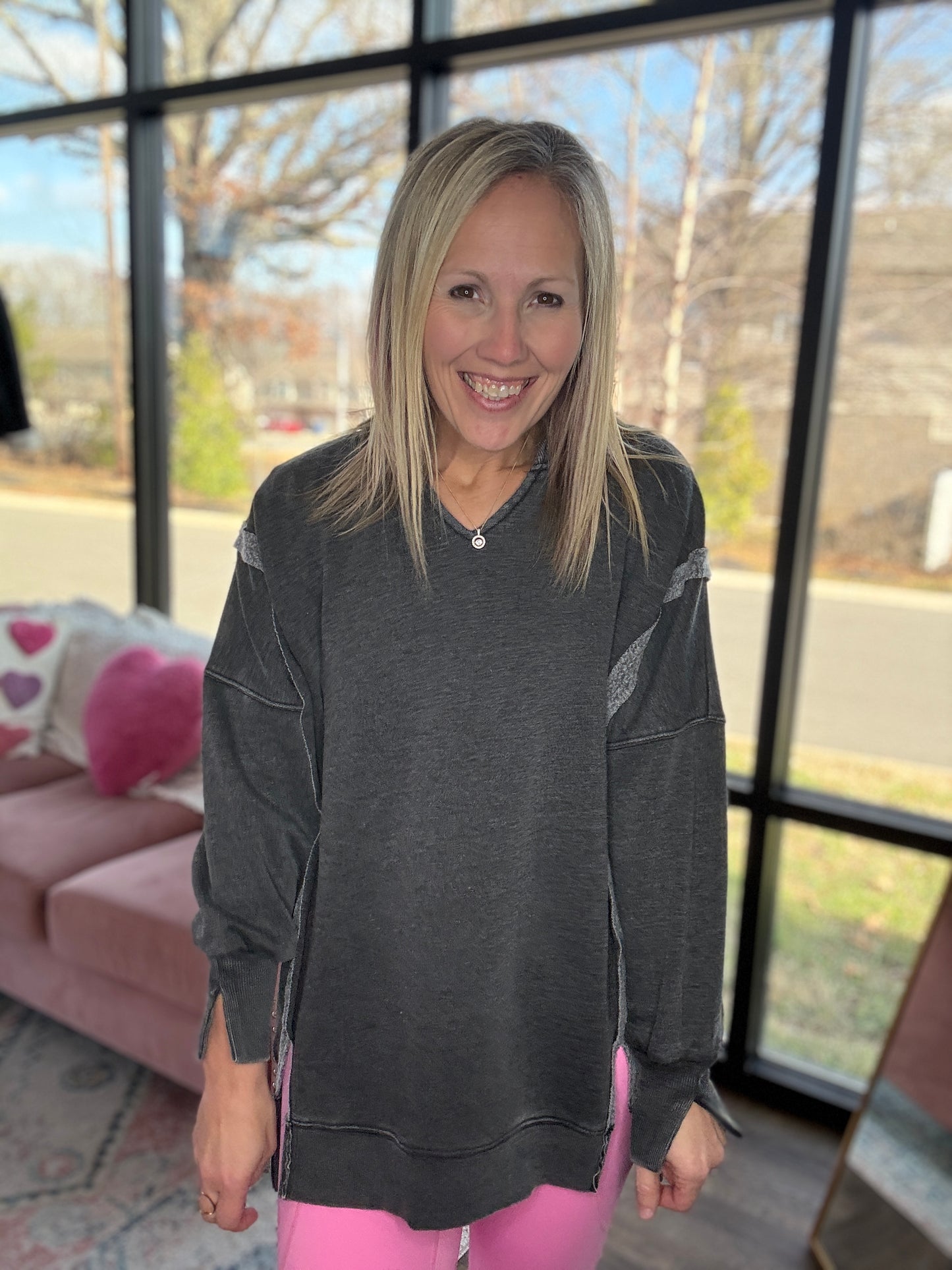 Comfy Cut Crew- Black