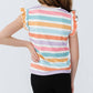 Happy Stripes Ruffle Tee