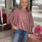 The Larson Pullover- Mauve