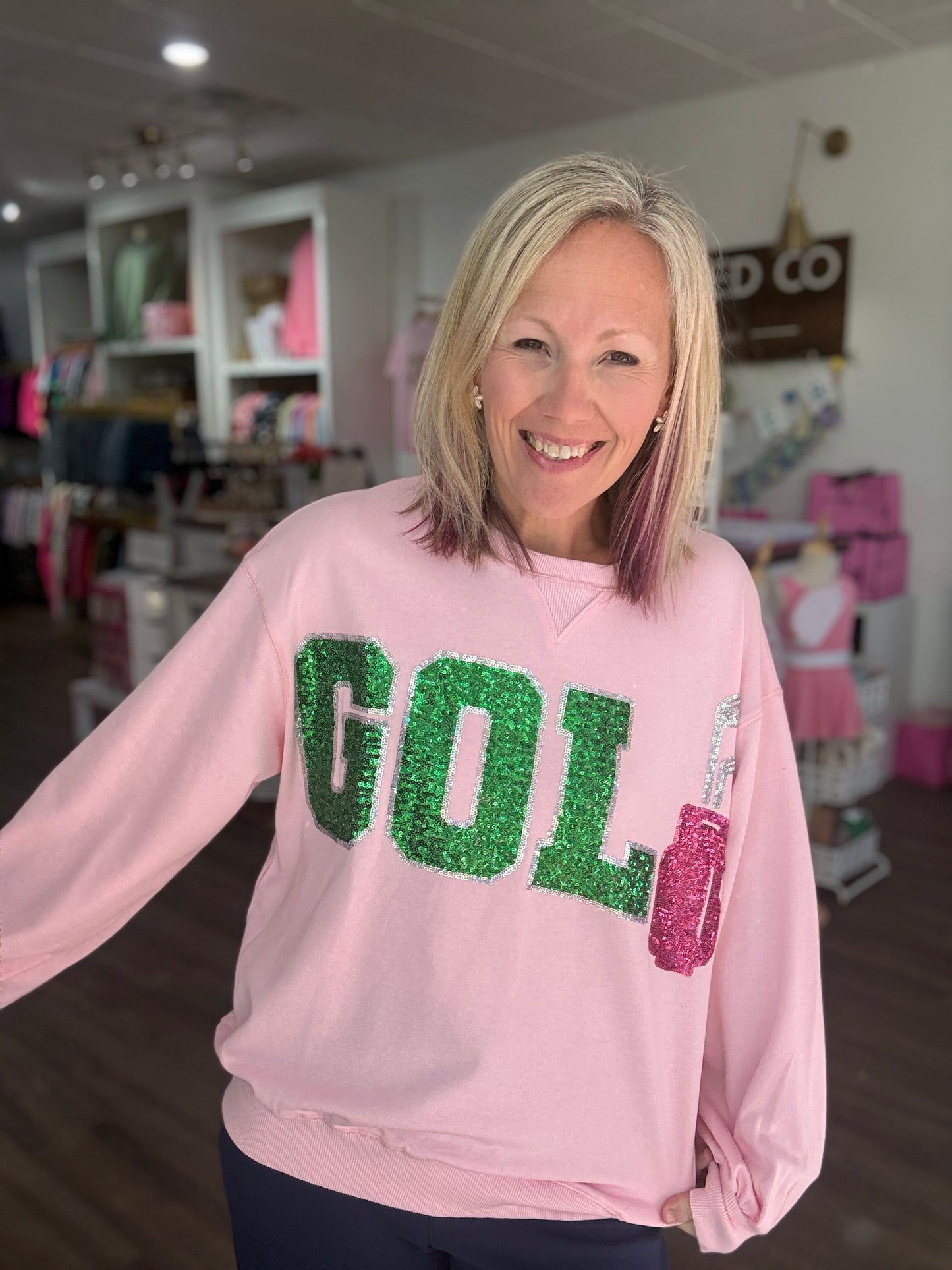 Par in Pink Sweatshirt