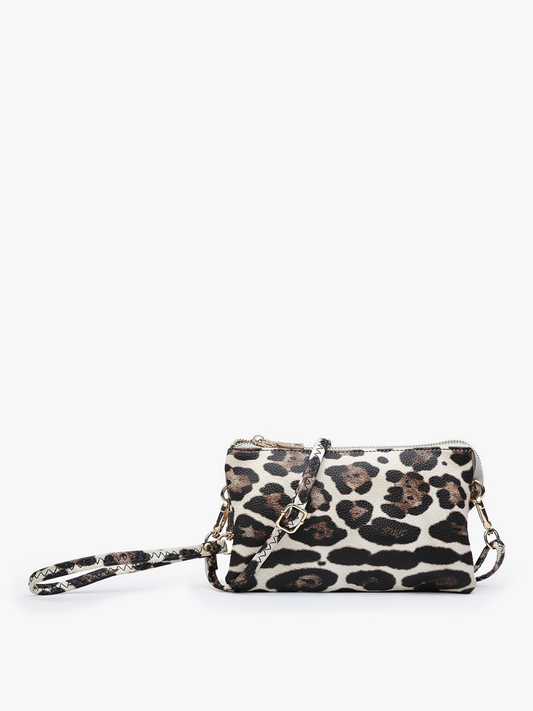 Riley Leopard Crossbody/Wristlet