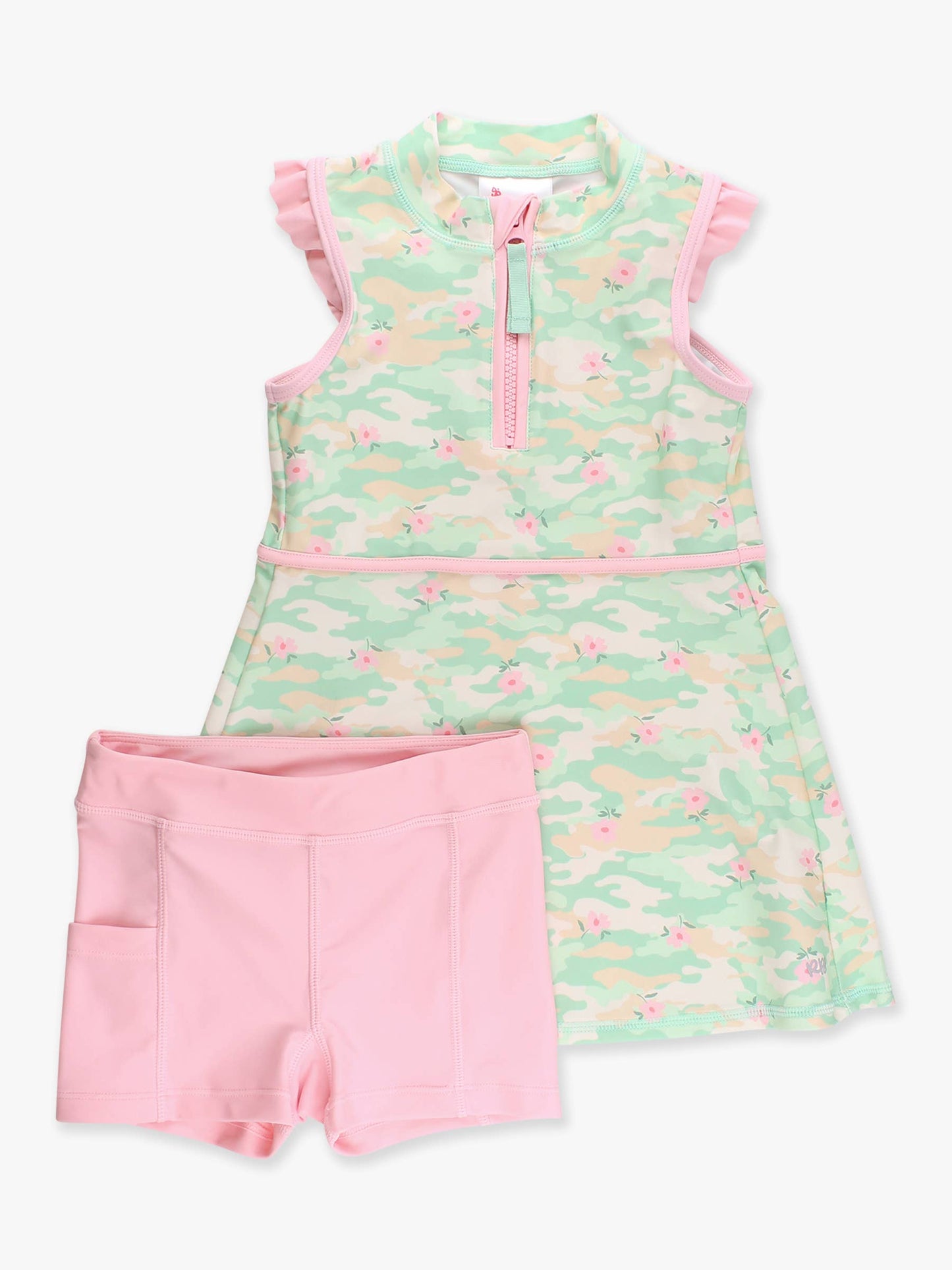 Sage Blossom Camo Dress