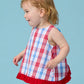 Plaid Ruffle Swing Top & Bloomer Set