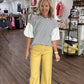 Scallop Society Pant- Yellow