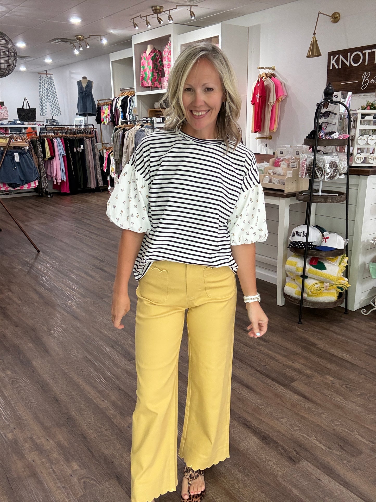 Scallop Society Pant- Yellow