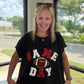 Game Day Red/Black Tee
