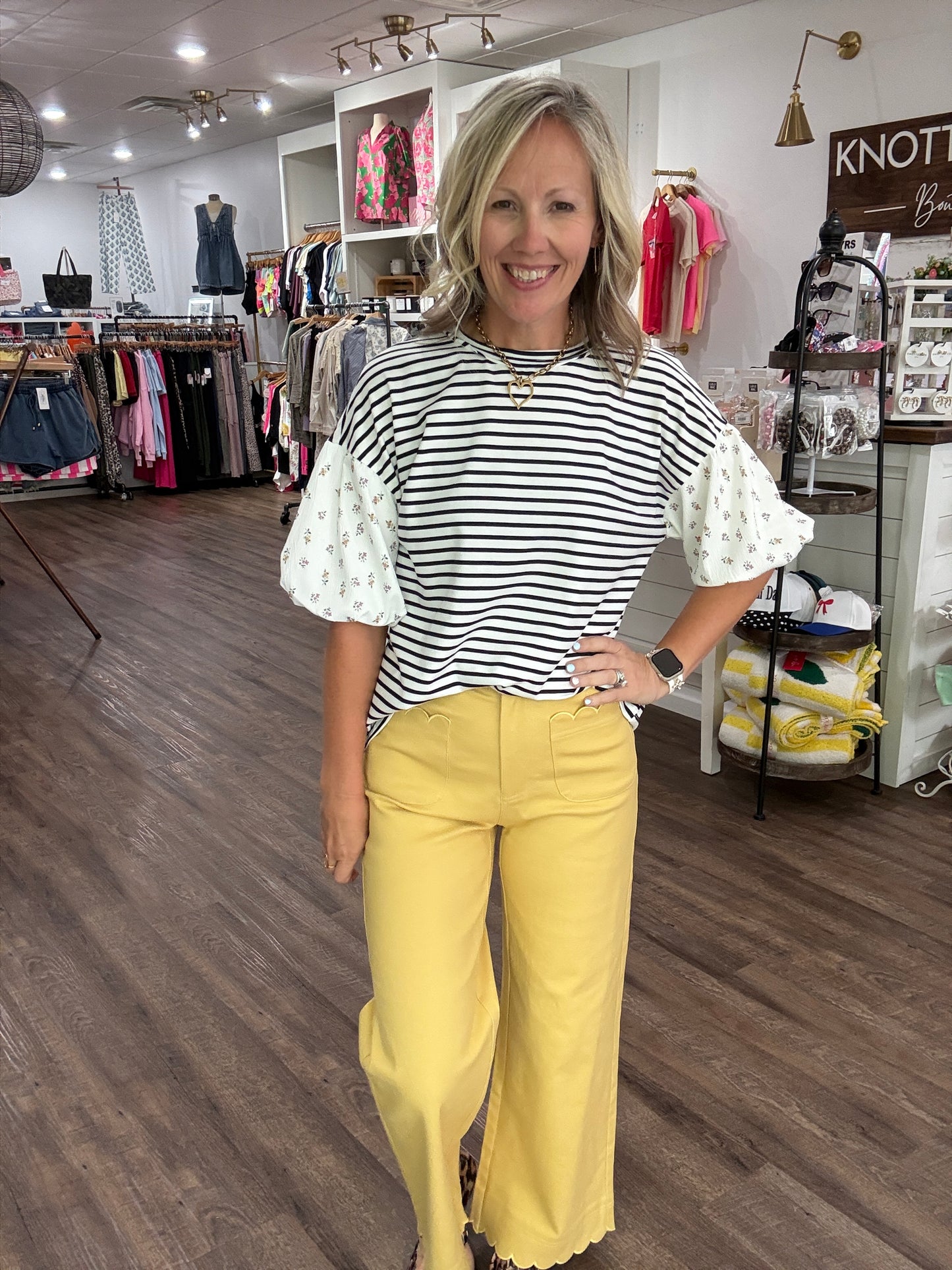 Scallop Society Pant- Yellow
