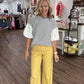 Scallop Society Pant- Yellow