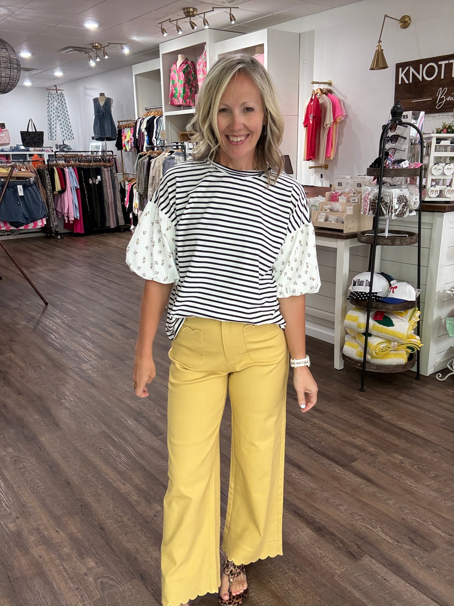 Scallop Society Pant- Yellow