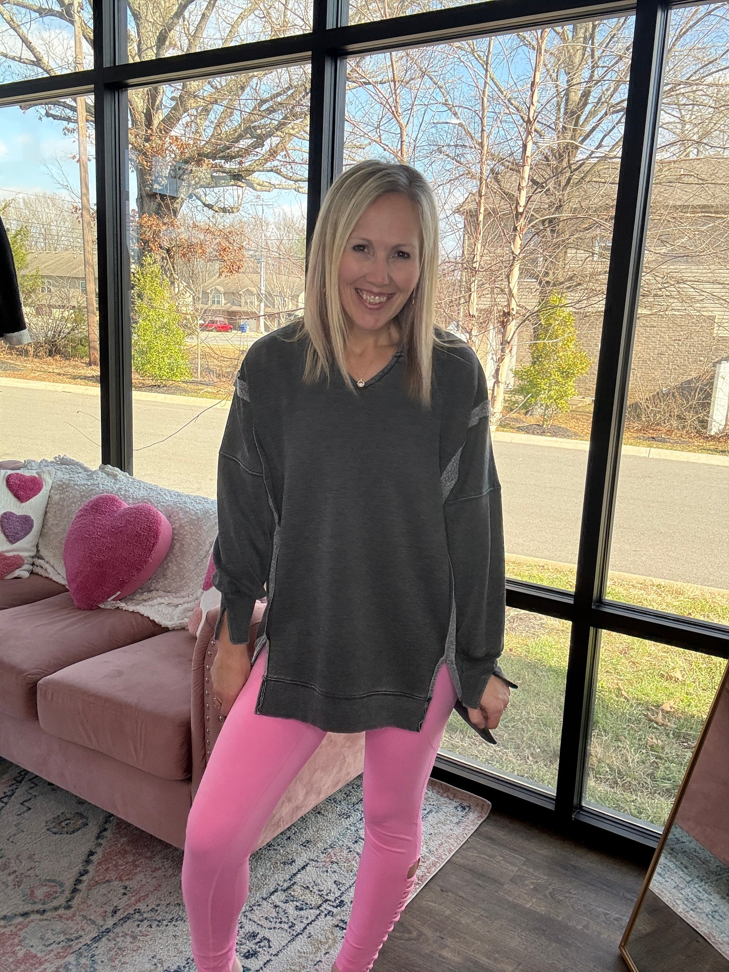 Comfy Cut Crew- Black