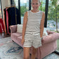 Haven Striped Set- Mocha