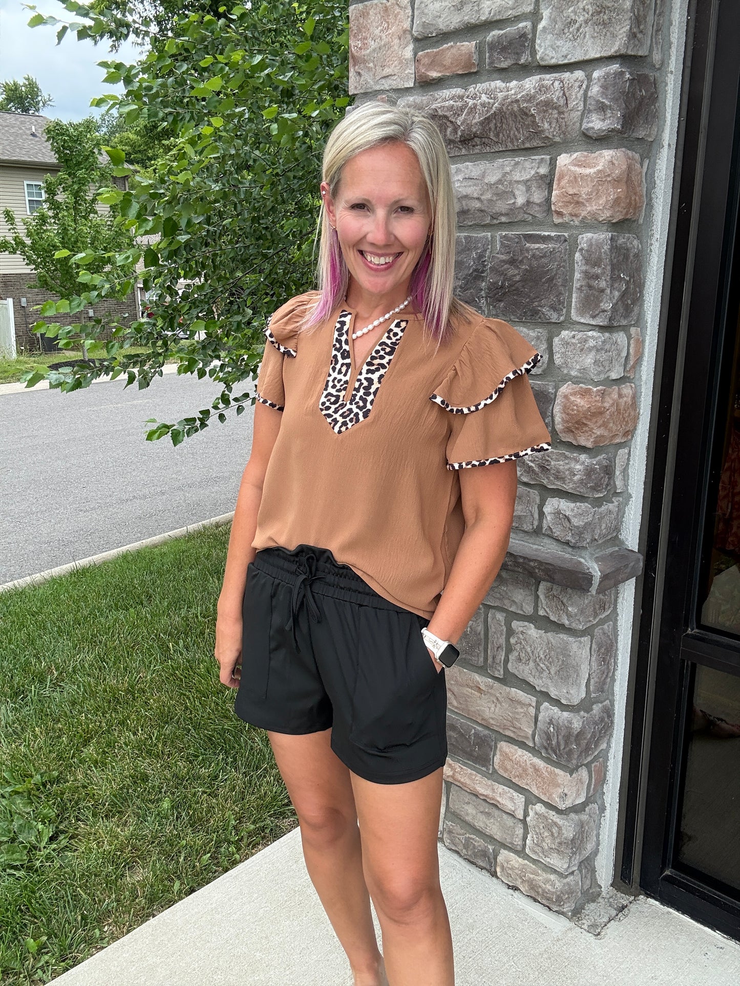 Wildly Chic Flutter Top