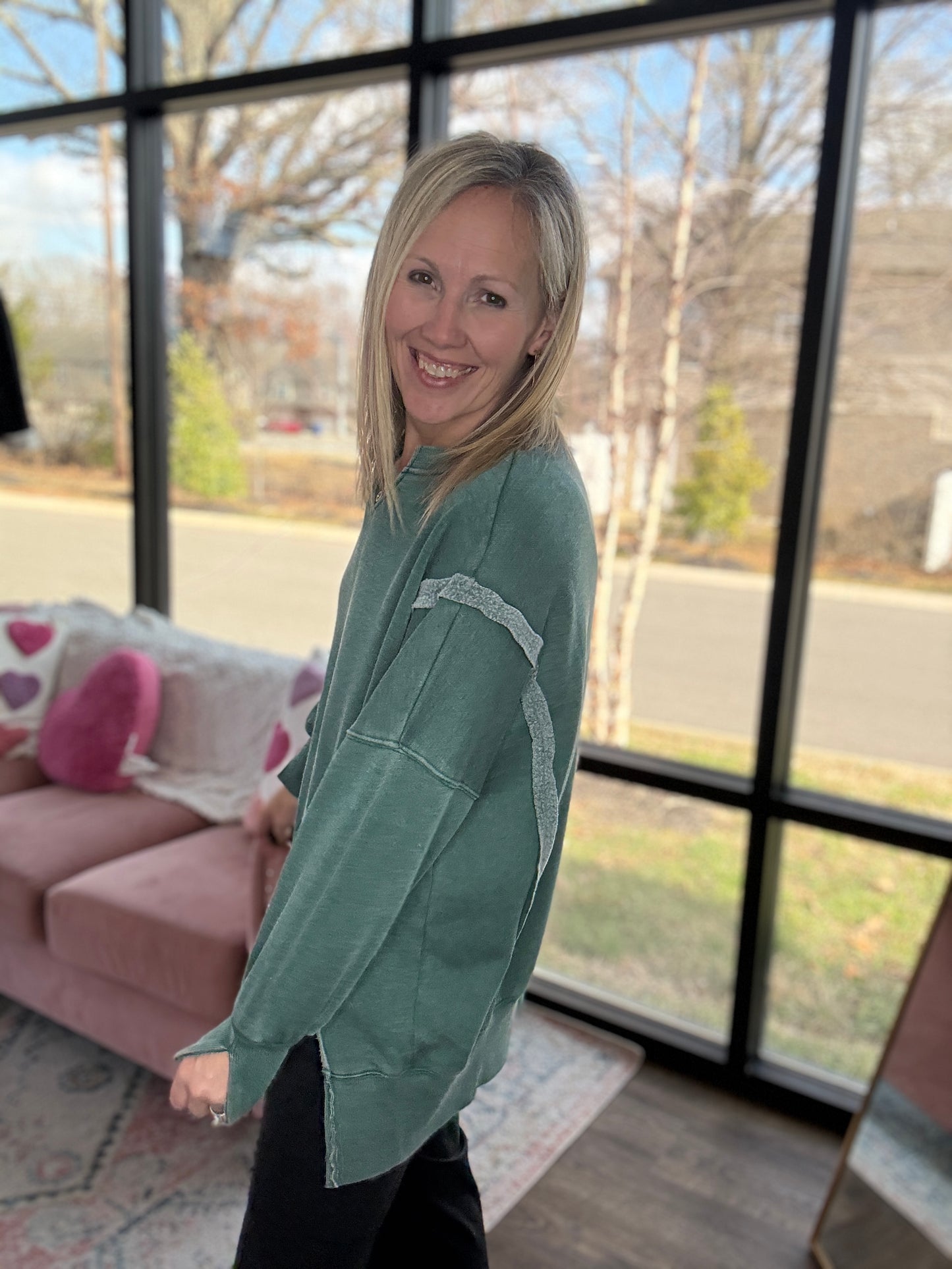 Comfy Cut Crew- Hunter Green