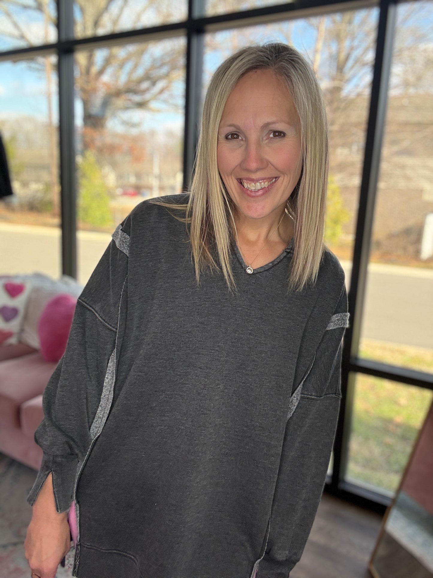 Comfy Cut Crew- Black